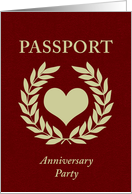 anniversary party passport card