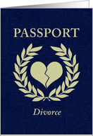 divorce announcement passport card