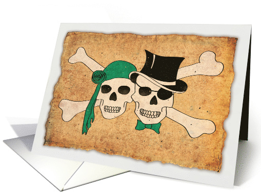 pirate anniversary invitation card (1224910)