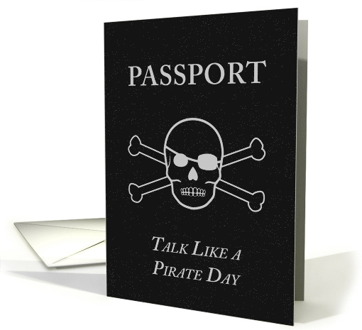 international talk like a pirate day passport card (1225424)