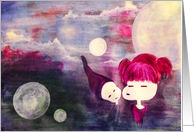 innocent kisses (blank inside) card