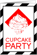 cupcake baking invitation card