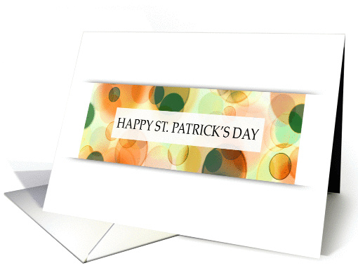 happy st. patrick's day bokeh card (1248516)