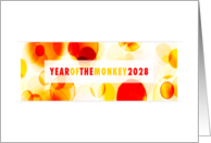 Year of the Monkey Party Invitation card