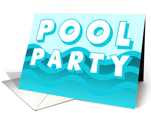 Pool Party Invites card (1297180)