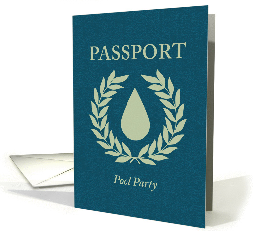Pool Party Passport Invitation card (1297726)