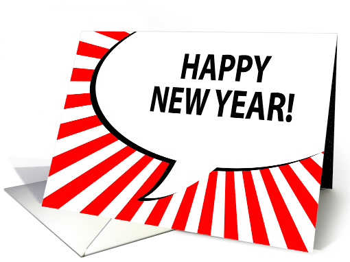 HAPPY NEW YEAR! talking bubble invitation card (1339260)