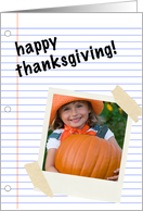 HAPPY THANKSGIVING! photo card invitations card