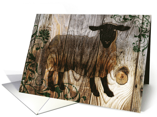 Happy Chinese New Year of the Green Wooden Sheep card (1341862)