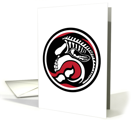 skeletal whale (blank inside) card (1360464)