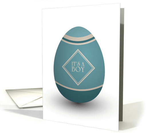 it's a boy stork egg card (1367956)