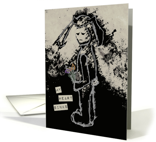 sad bunny sympathy card (1368732)