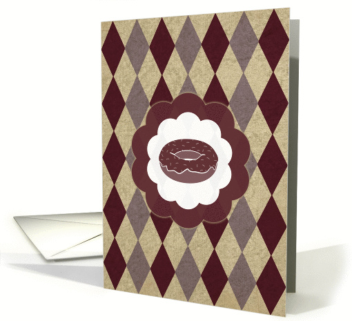 vintage diamonds donut (blank cards) card (1381300)