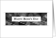 Happy Boss’s Day (bokeh banner) card