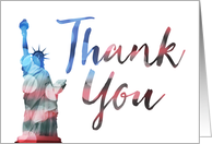 Thank You Veteran (liberty bokeh) card