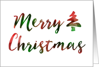 Business merry christmas bokeh card