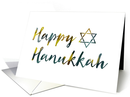 Happy Hanukkah bokeh card (1409612)