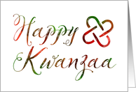 Happy Kwanzaa Bokeh Lights card