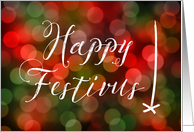 Happy Festivus Bokeh Pole card