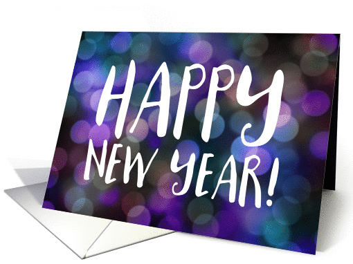 Happy New Year! business bokeh card (1412448)