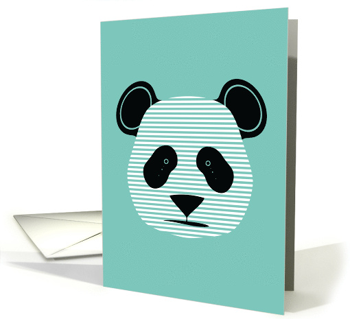 sad panda, blank note card (1416252)