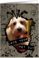 Love Your Pet Day photo card