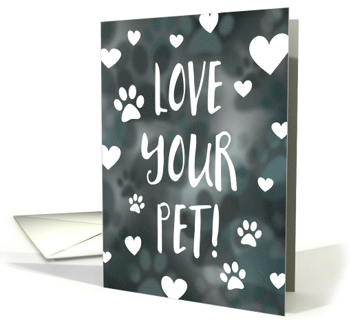 Love Your Pet Day bokeh lights card (1418032)