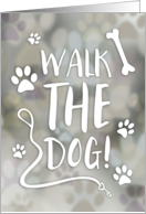 Walk the Dog Day card