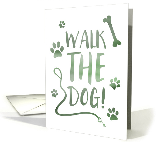 Walk the Dog Day card (1418234)