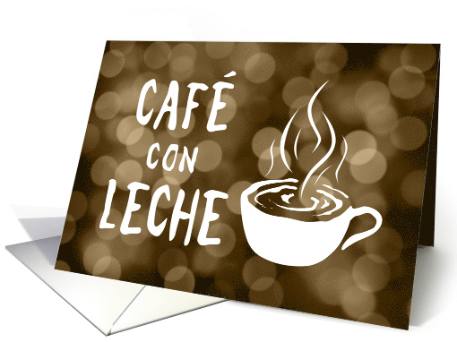 cafe con leche invitaciones card (1423550)