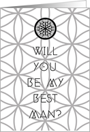 will you be my sacred best man? card