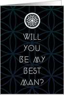 will you be my sacred best man? card