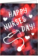 happy nurses day, blank inside card