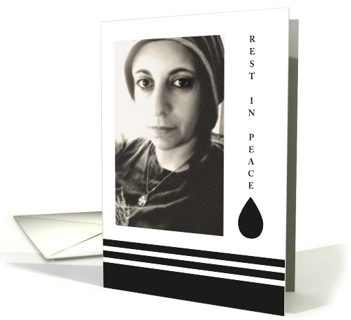 Teardrop Rest In Peace Photo card (1436734)