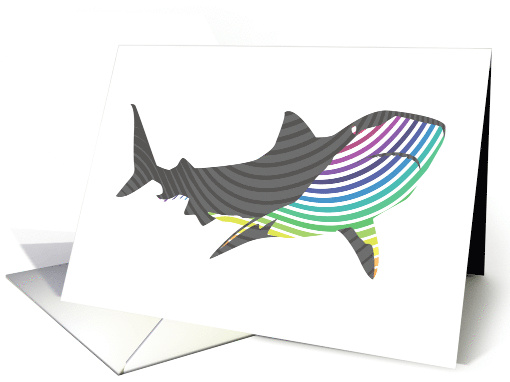 Great White Shark Color Swoosh card (1489500)