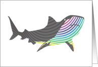 Great White Shark Color Swoosh card