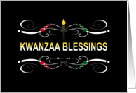 Kwanzaa Blessings Blank Inside card