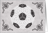 Soccer Sacred Geometry General Congratulations card
