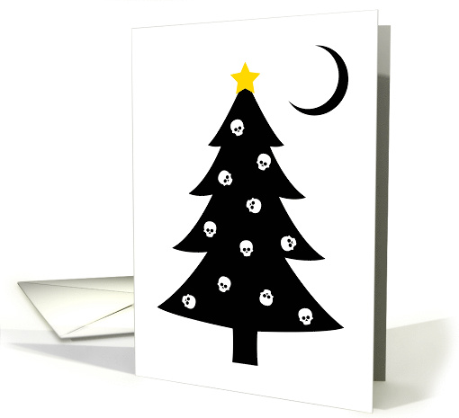 Christmas Skulls Macabre Tree card (1502208)