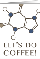 Let’s Do Coffee Happy International Coffee Day Molecules card