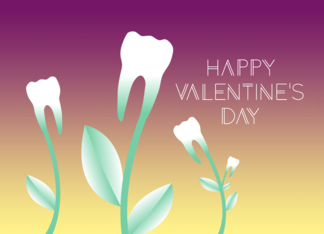 Happy Valentines Day Dentist Flowering Teeth