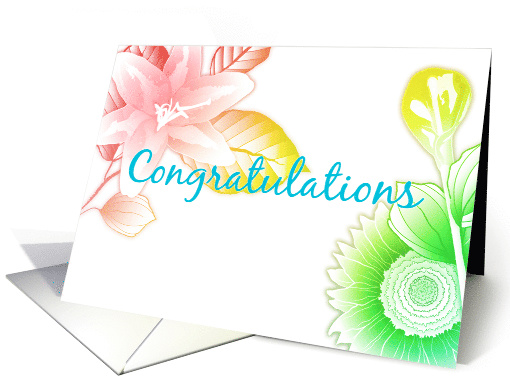 congratulations flowers card (1593104)