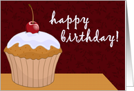 Happy Birthday Cupcake card