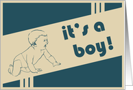 it’s a boy! card