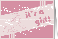 it’s a girl! card