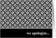 we apologize...