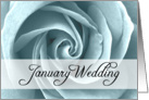 january wedding card