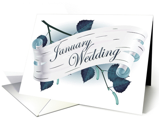 january wedding card (266424)