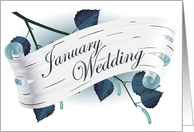 january wedding card