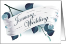 january wedding card